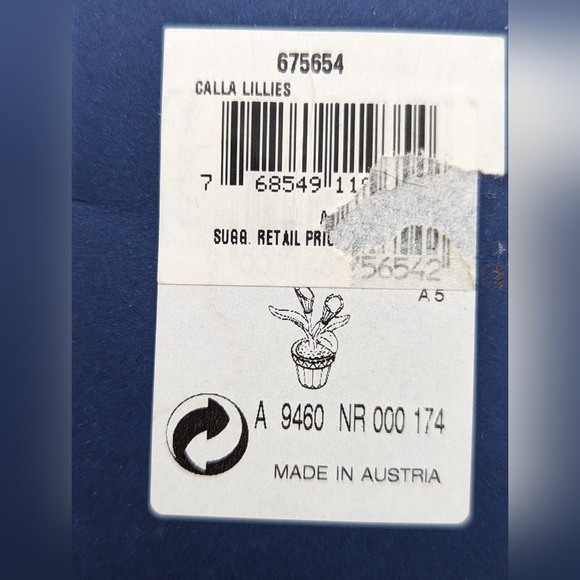 Retired SWAROVSKI CRYSTAL MEMORIES – CALLA LILLIES GOLD 675654 - Picture 9 of 14